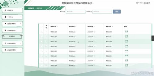 java计算机毕业设计高校实验室设备仪器管理系统 开题报告 源码 论文